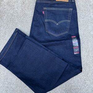 Levis Men's 505 Regular 40x29 Stretch Dark Wash Jeans NWT